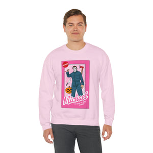 Michael Meyers, Scary Movie, Halloween, Pink, Horror Crewneck Sweatshirt