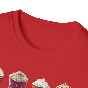 Christmas Coffee Tshirt, Holiday Tshirt, Christmas Gifts, Latte, Holiday Gifts