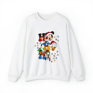 HO HO HO Mickey Christmas Sweatshirt, Christmas Family Vacation, Disney Vacation, Holly Jolly Xmas Shirt