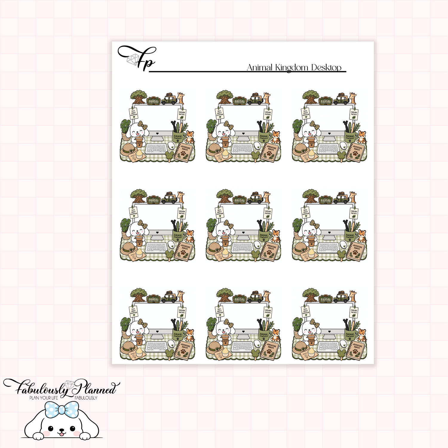 Animal Kingdom Desktop Stickers