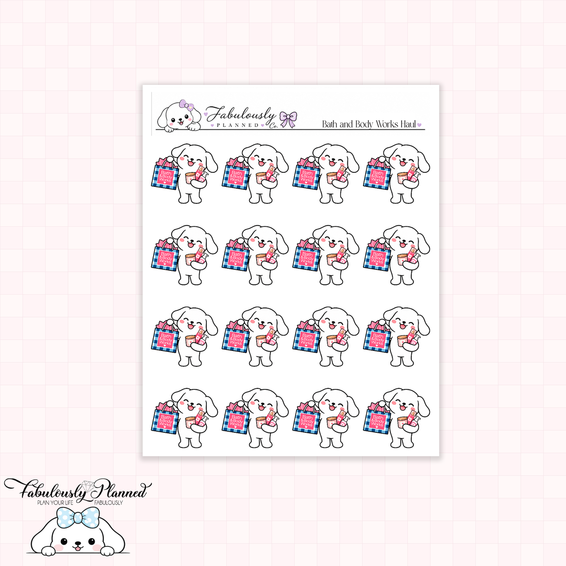 Bath and Body Works Planner Stickers