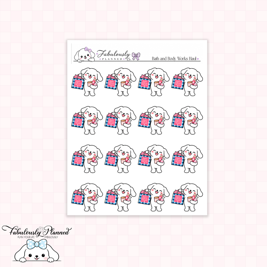 Bath and Body Works Planner Stickers