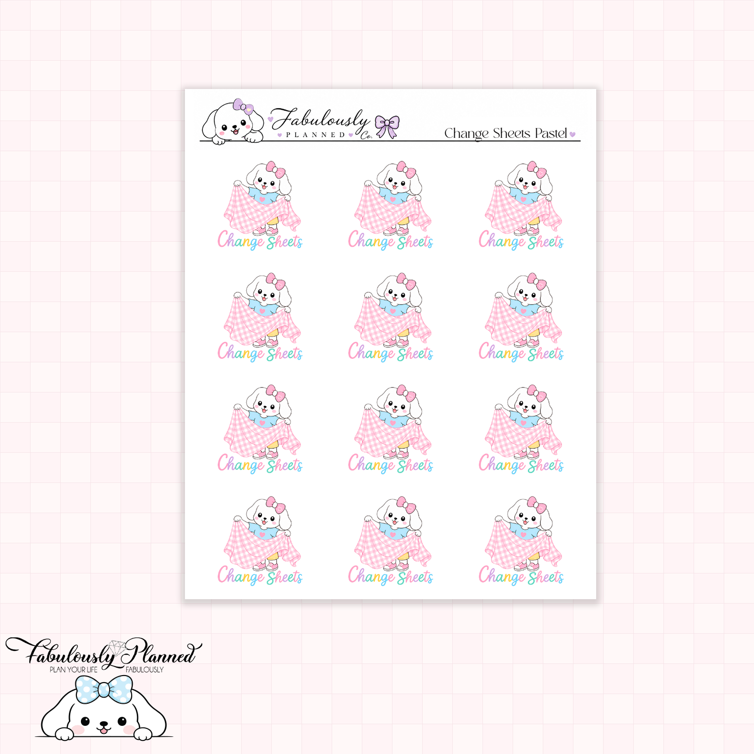 Change Sheets Planner Stickers (Pastel)