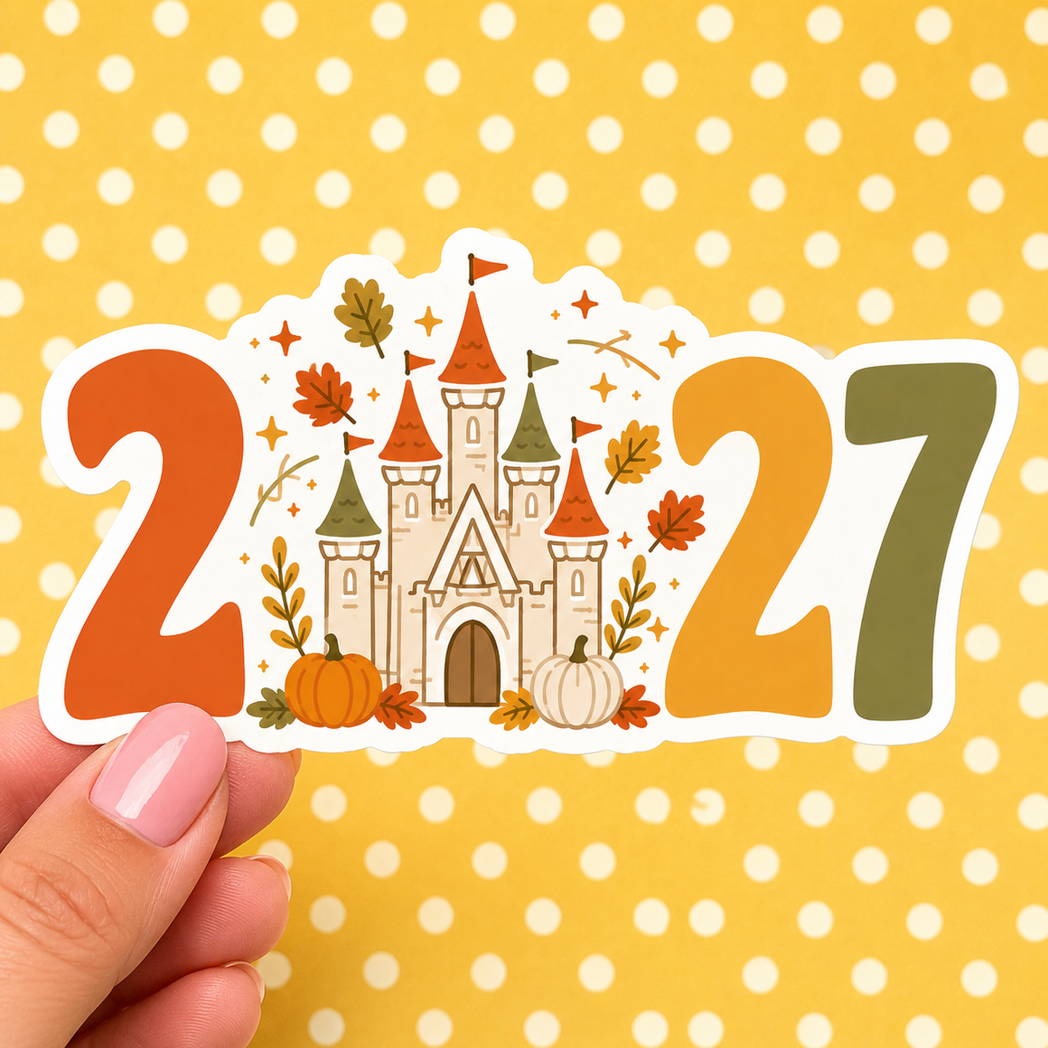 Autumn Disney 2027 — Waterproof Die Cut Decal