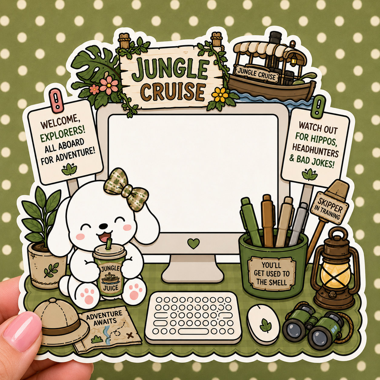 Jungle Cruise Desktop — Waterproof Die Cut Decal