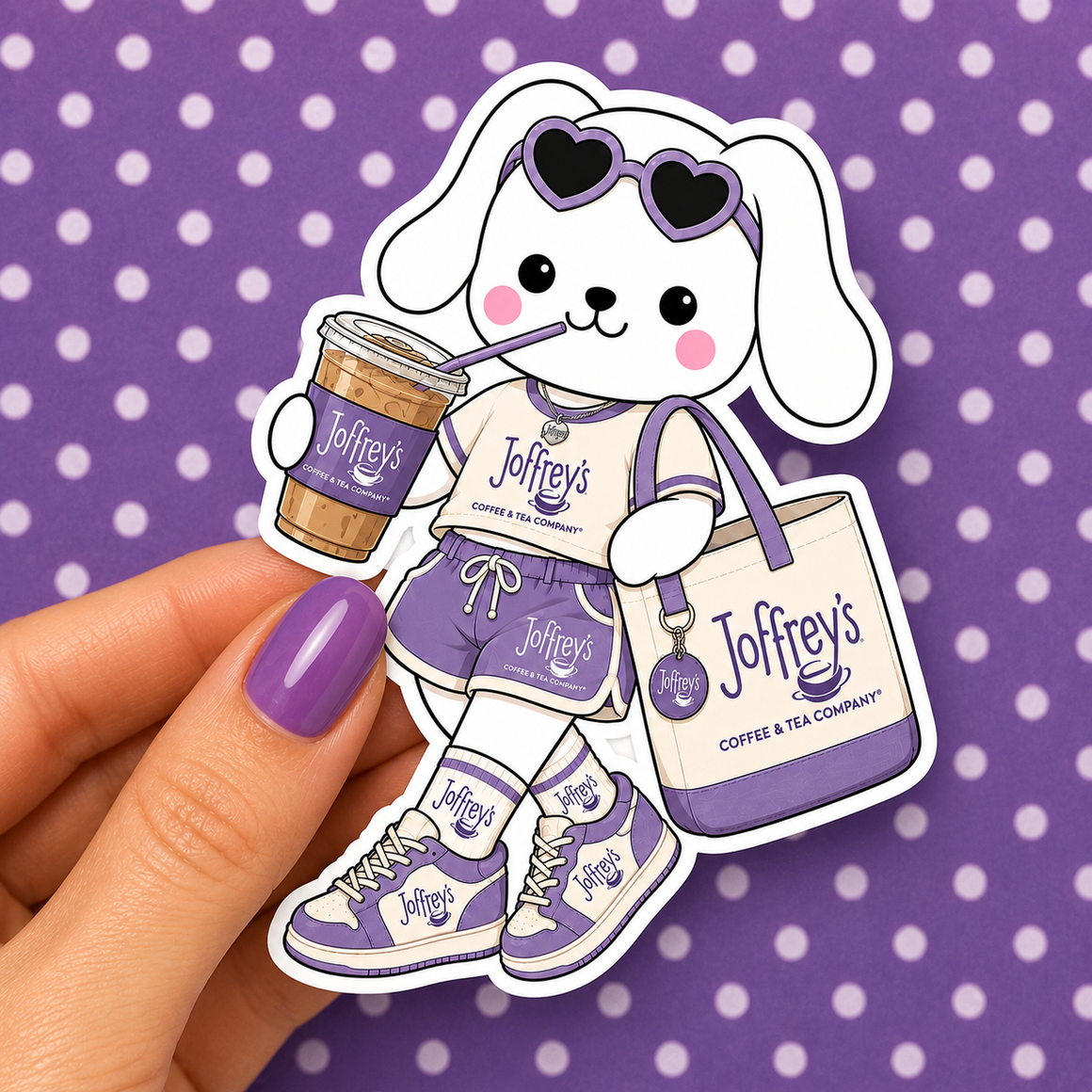 Winnie at Joffrey's Coffee — Waterproof Die Cut Decal