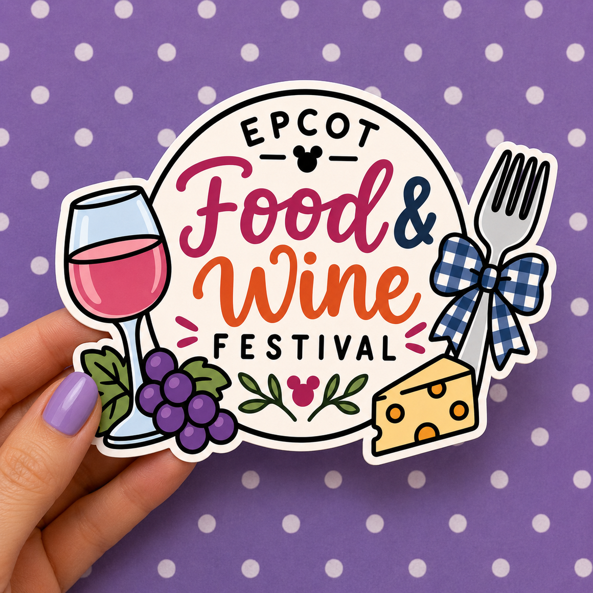 Food and Wine Festival — Waterproof Die Cut Decal