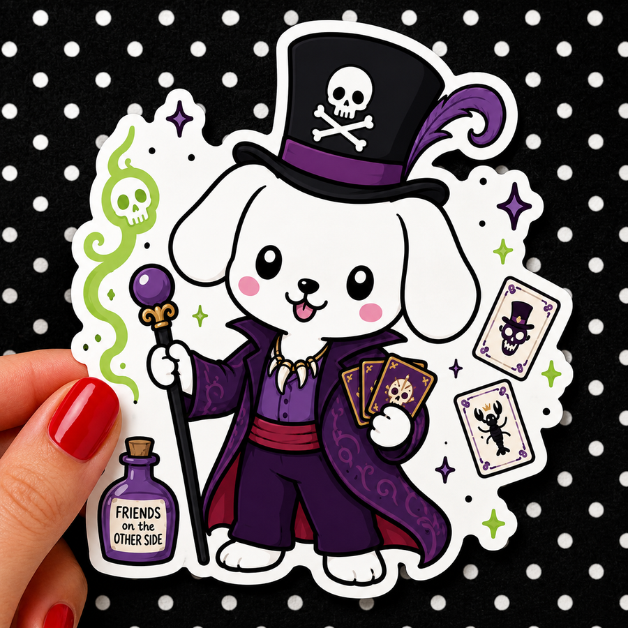 Dr. Facilier Winnie — Waterproof Die Cut Decal