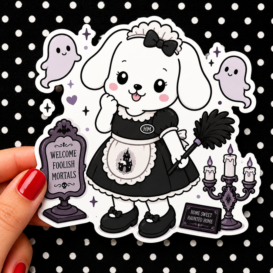 Mansion Maid Winnie — Waterproof Die Cut Decal