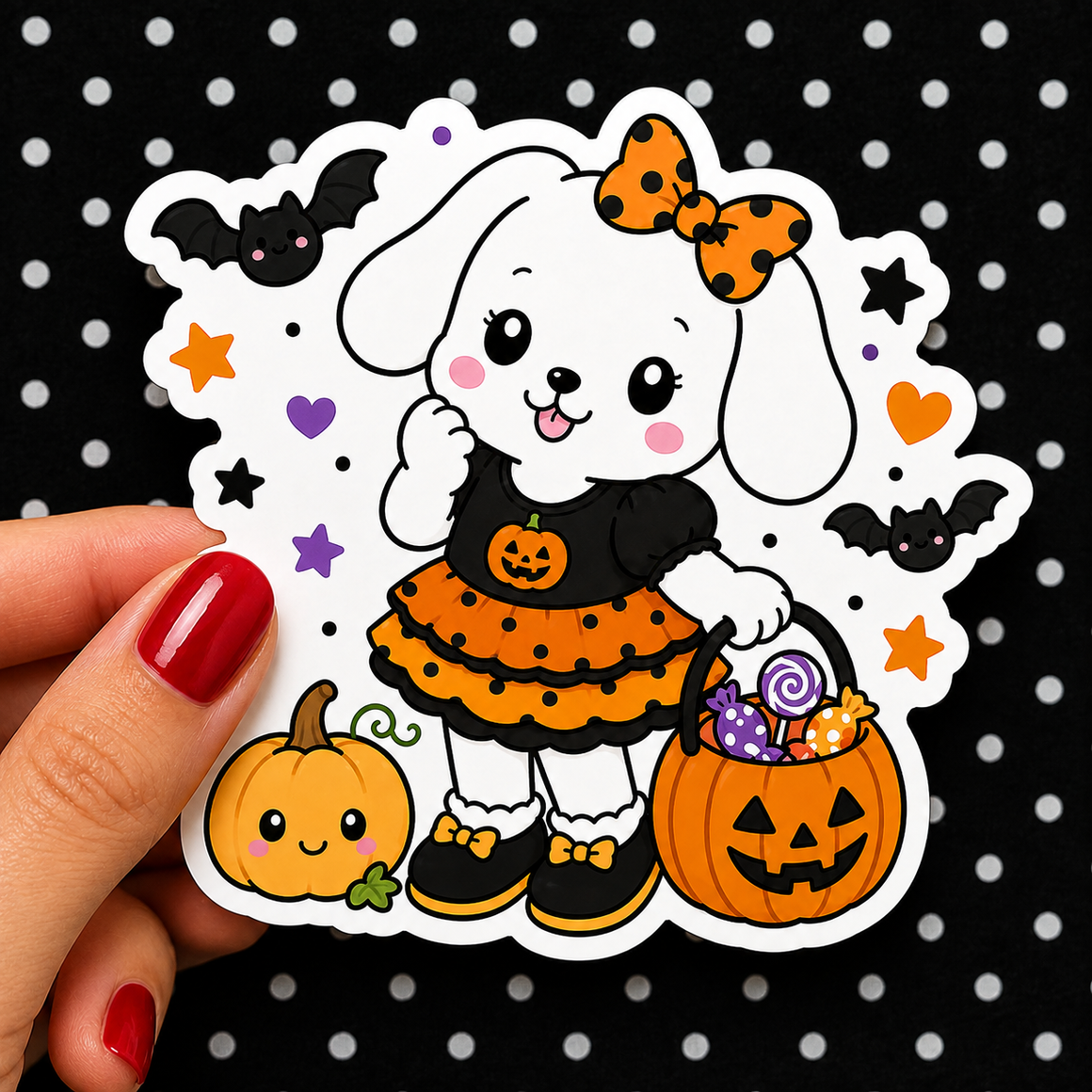 Trick or Treat Winnie — Waterproof Die Cut Decal