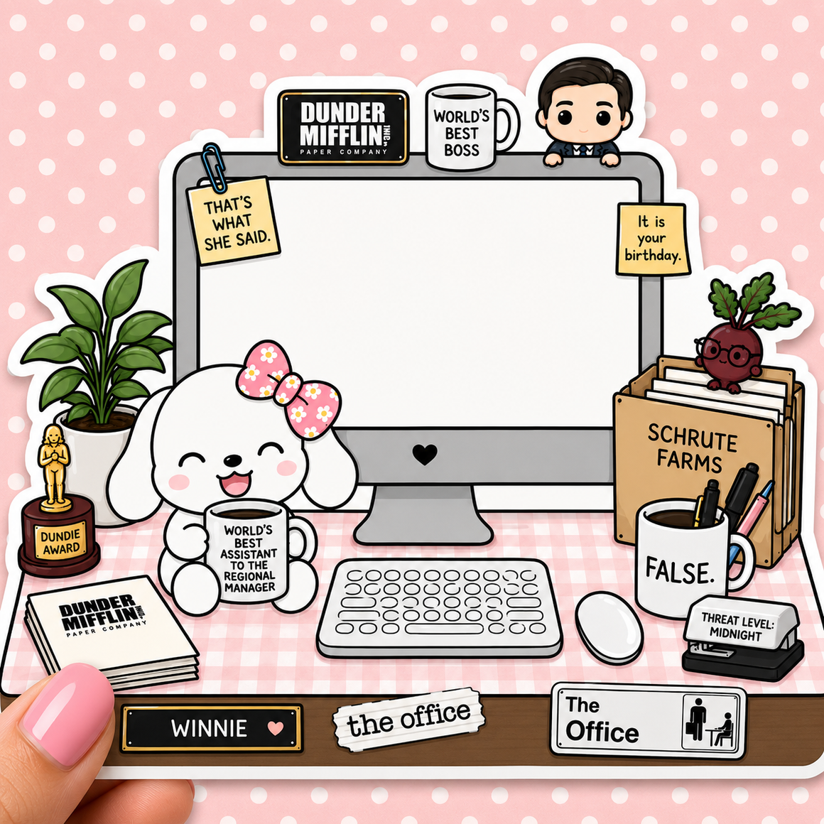 The Office Desktop — Waterproof Die Cut Decal