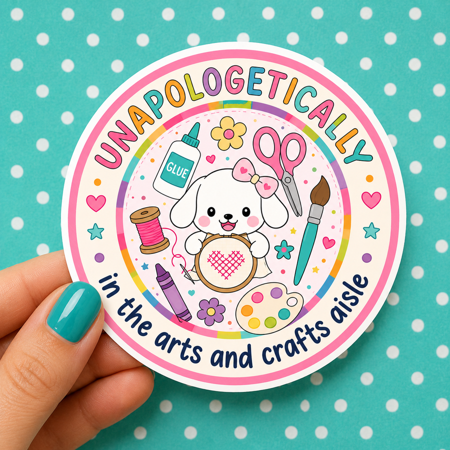 Unapologetic About Crafts — Waterproof Die Cut Decal