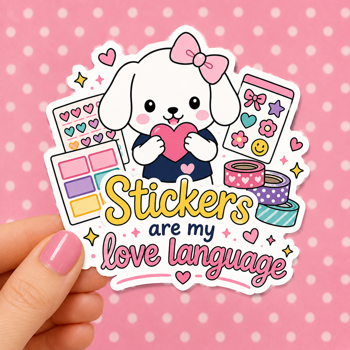 Stickers are My Love Language — Waterproof Die Cut Decal