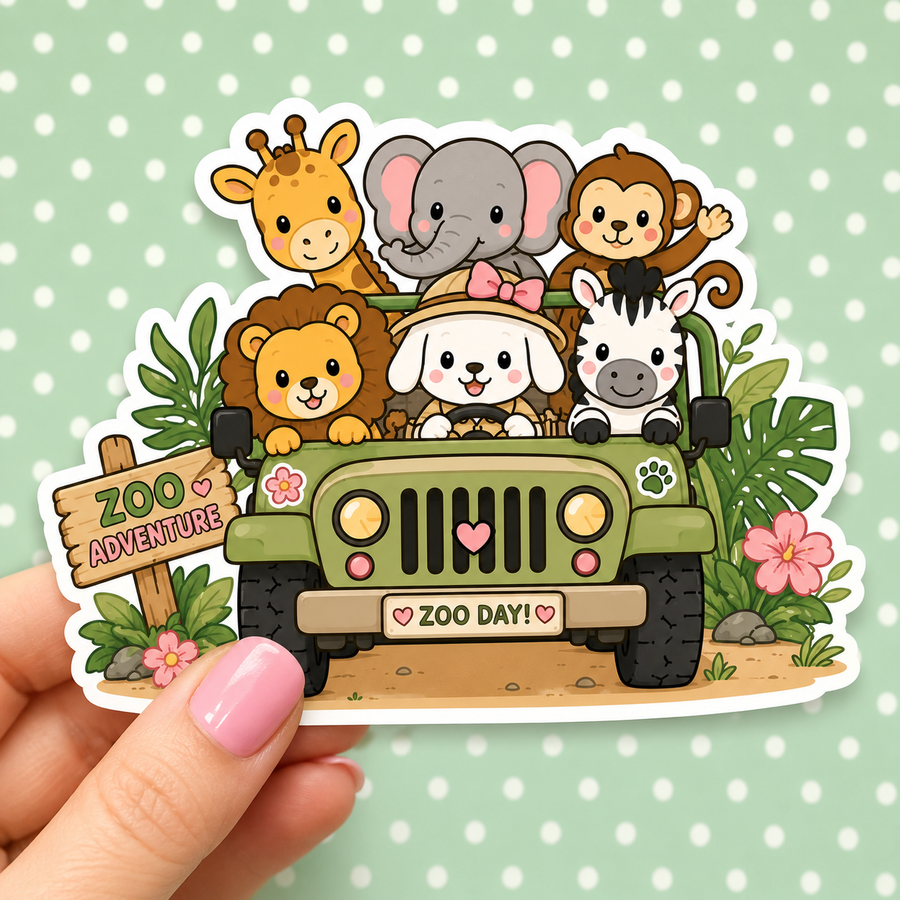 Wild Adventure — Waterproof Die Cut Decal