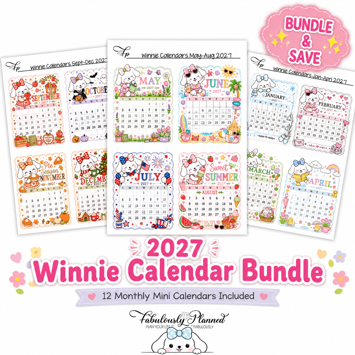 Winnie Calendars Full Year 2027
