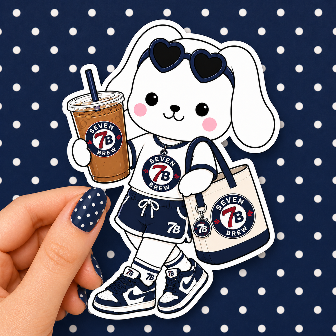 7 Brew Coffee Vinyl Sticker — Waterproof Die Cut Decal