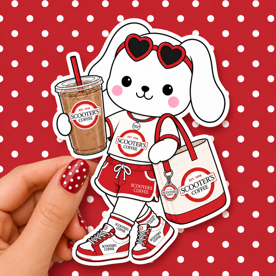 Scooters Coffee Vinyl Sticker — Waterproof Die Cut Decal
