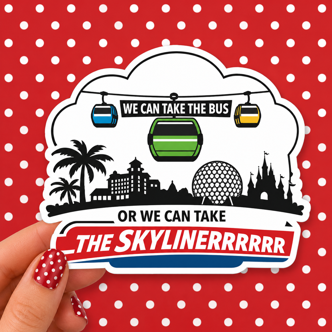 Just a Girl Who Loves the Skyliner — Waterproof Die Cut Decal
