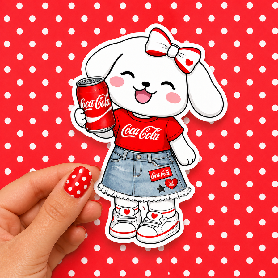 Coca-Cola Winnie — Waterproof Die Cut Decal