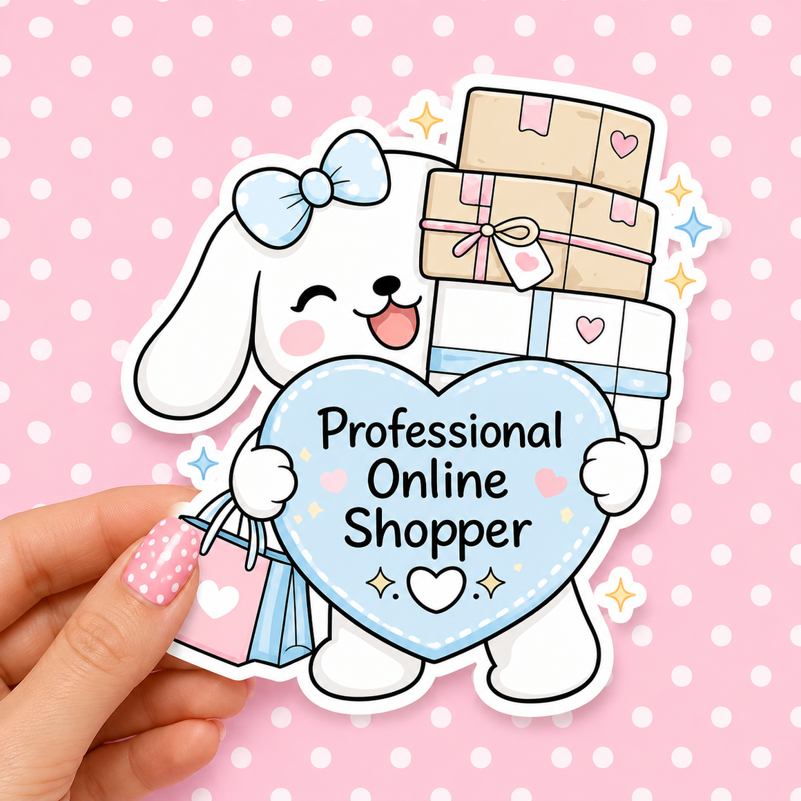 Professional Online Shopper— Waterproof Die Cut Decal