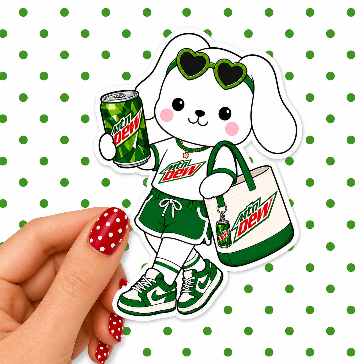 Mountain Dew Winnie — Waterproof Die Cut Decal