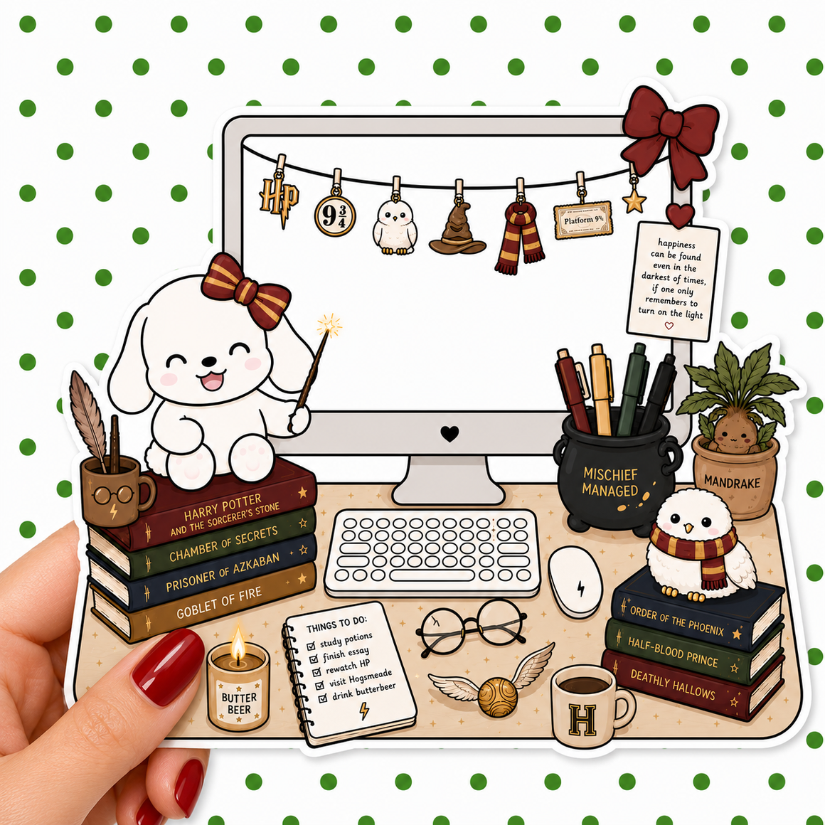 Harry Potter Desktop — Waterproof Die Cut Decal