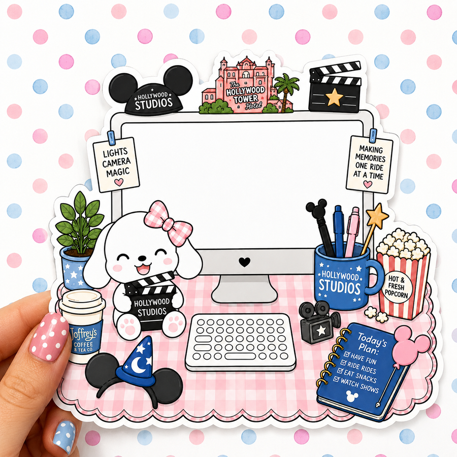 Hollywood Studios Desktop — Waterproof Die Cut Decal