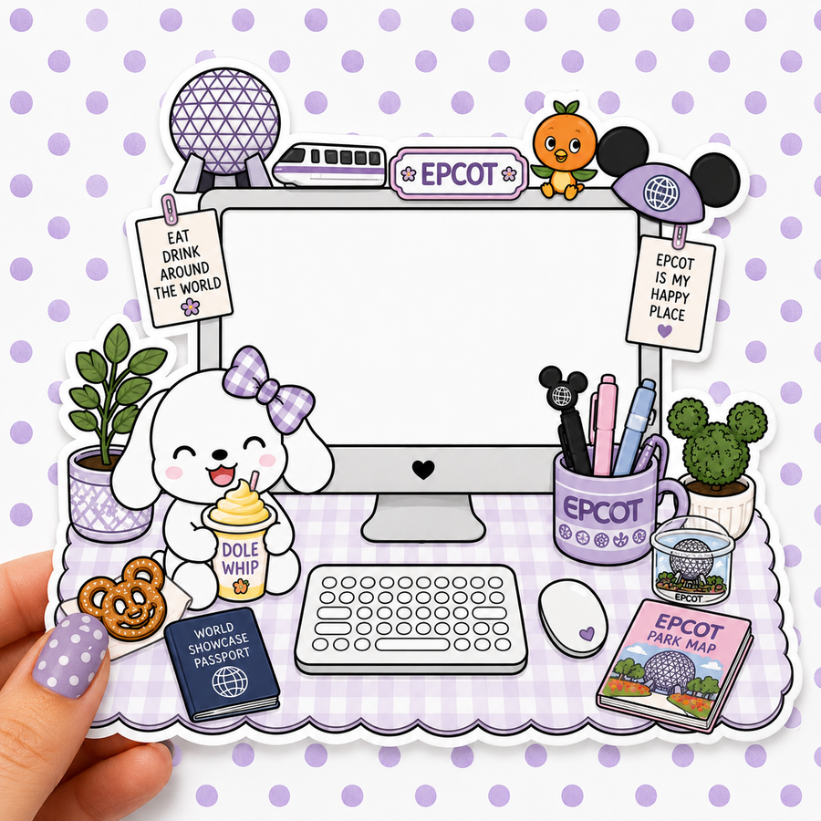 Epcot Desktop — Waterproof Die Cut Decal