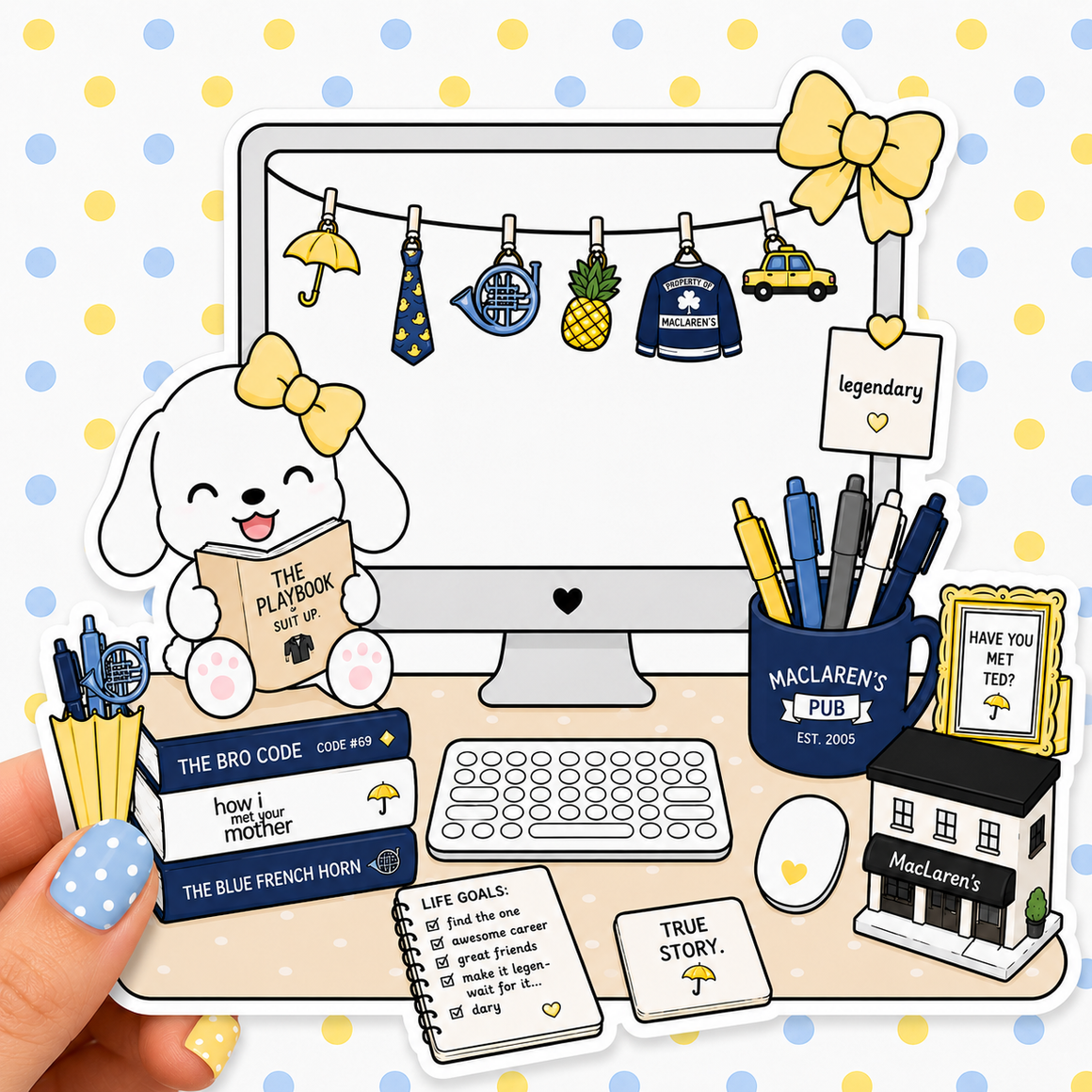 How I Met Your Mother Desktop — Waterproof Die Cut Decal
