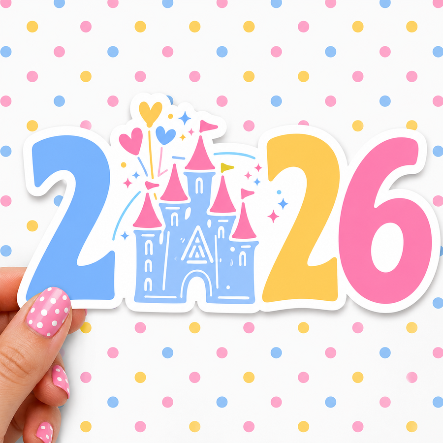 2026 Disney — Waterproof Die Cut Decal