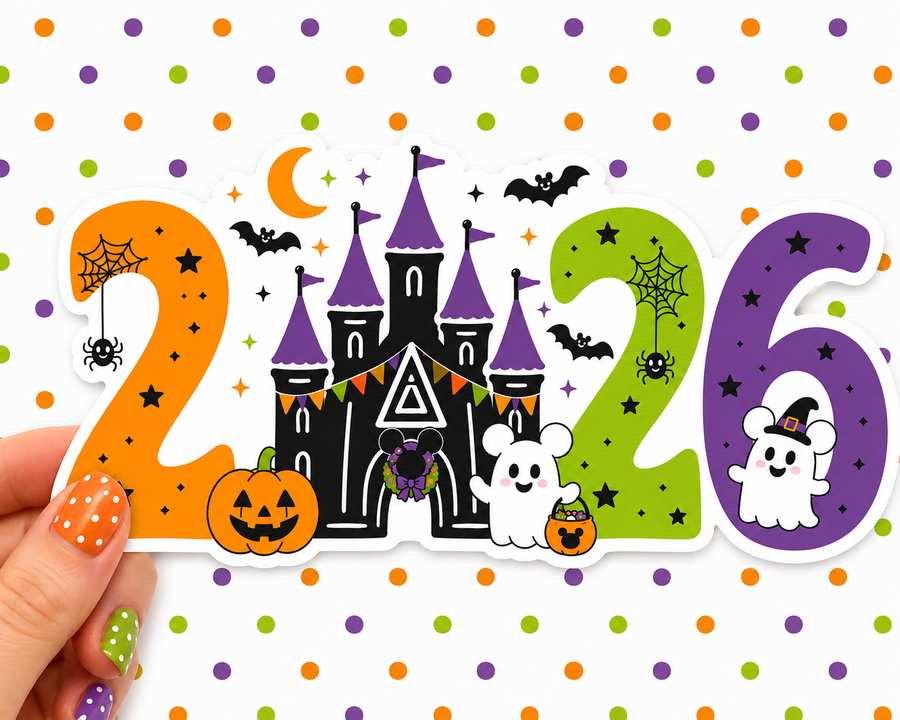 2026 Disney Halloween — Waterproof Die Cut Decal