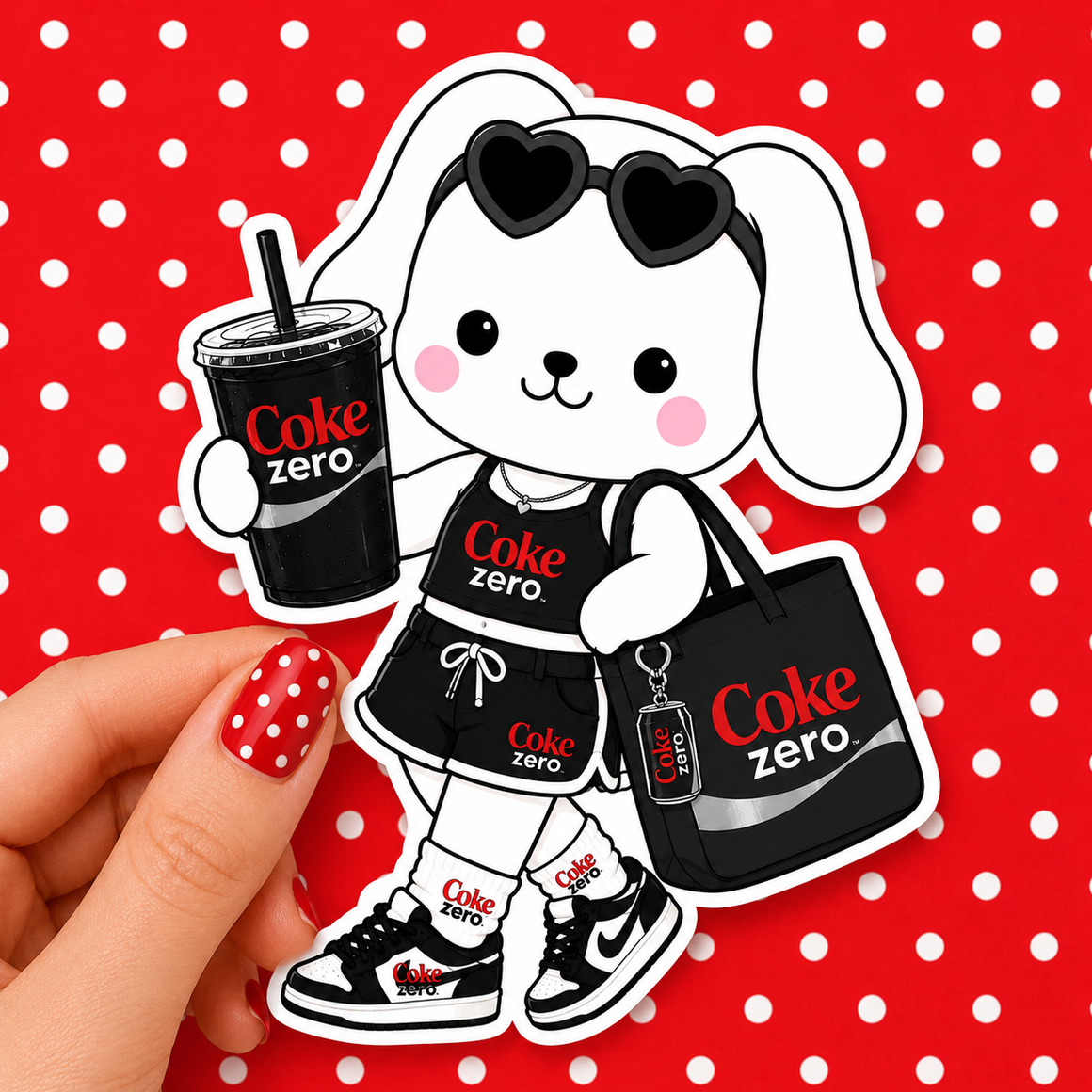 Coke Zero Vinyl Sticker – Waterproof Die Cut Decal