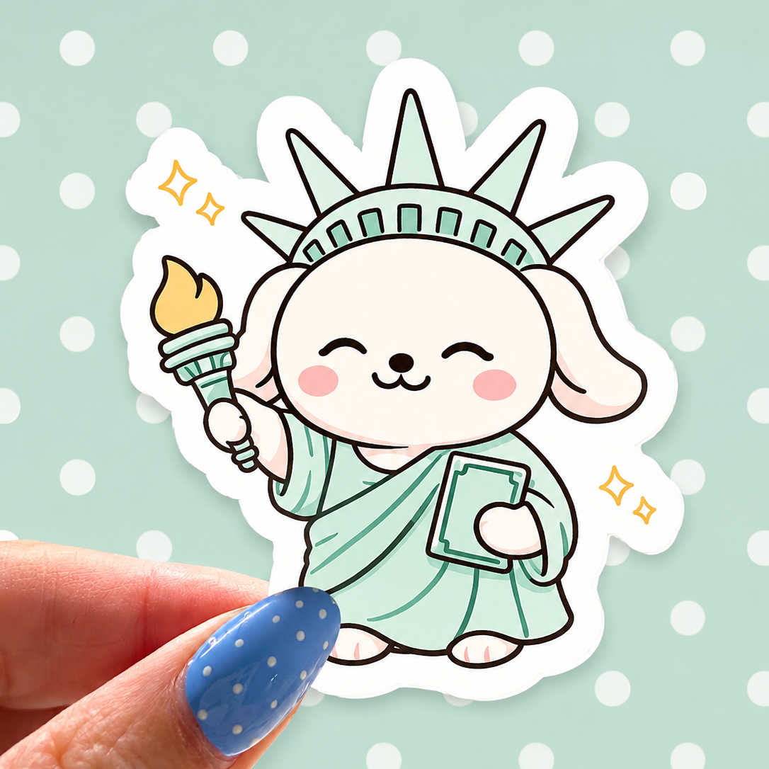 Statue of Liberty Winnie Vinyl Decal