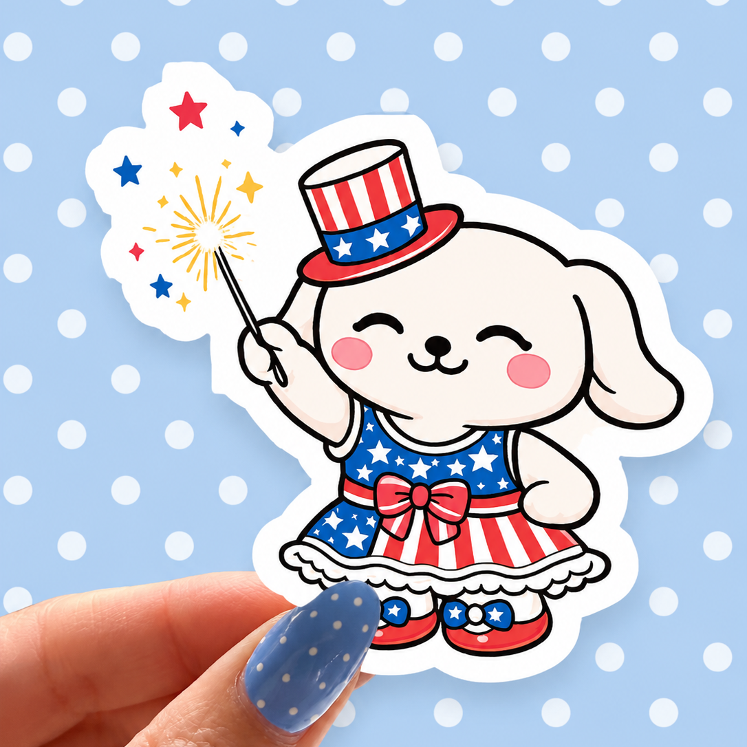 Sparkler Winnie Vinyl Decal