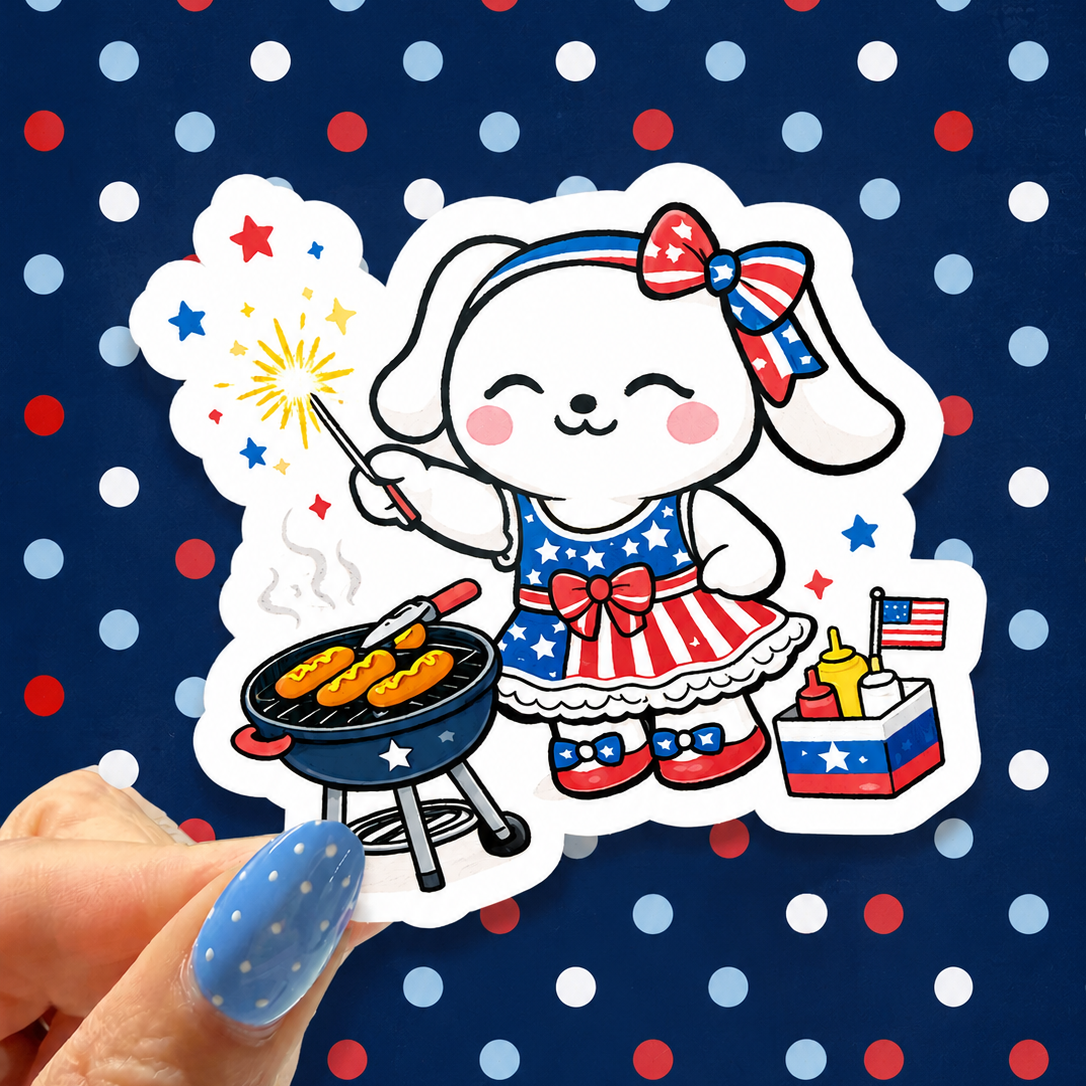 BBQ Winnie Vinyl Decal
