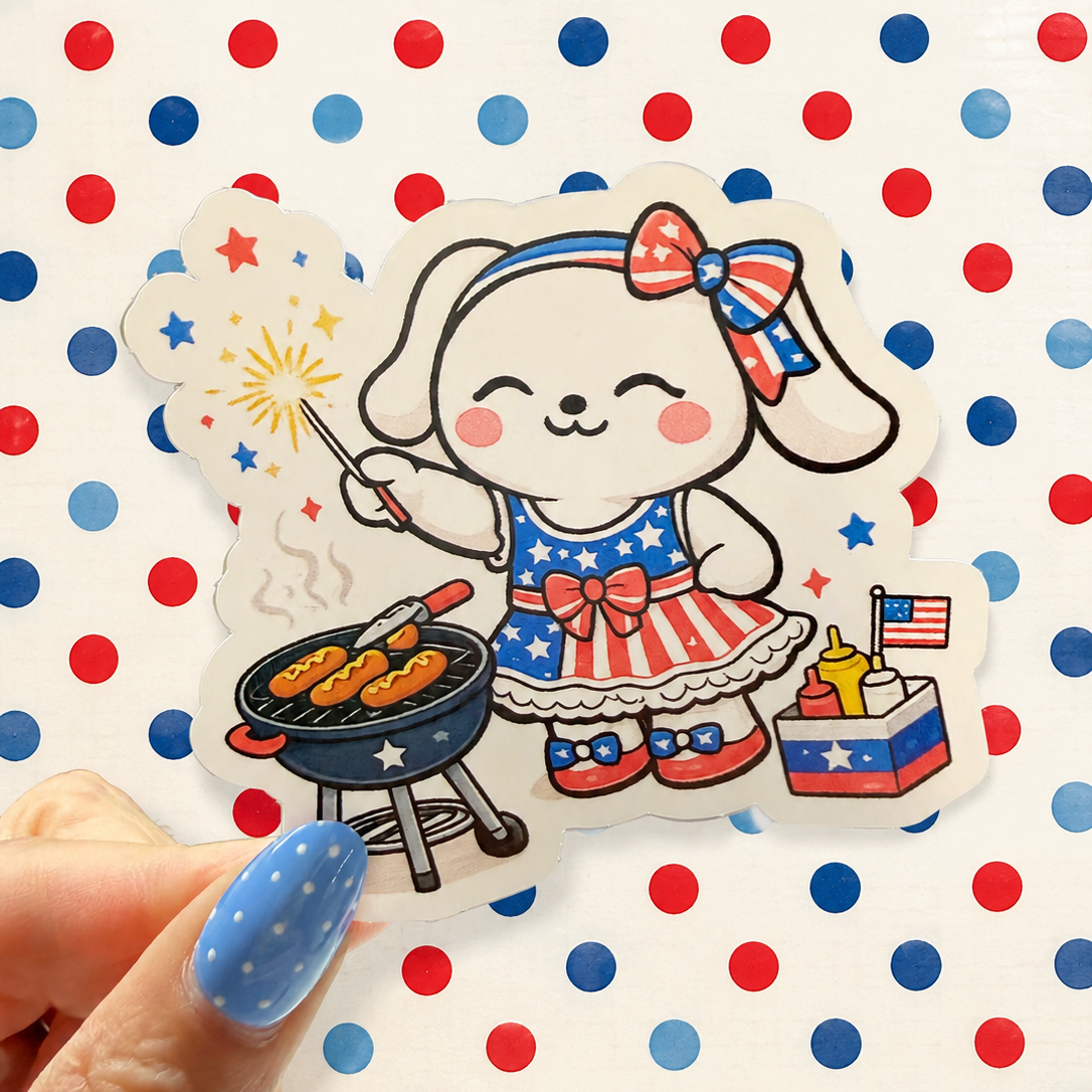 BBQ Winnie Vinyl Decal