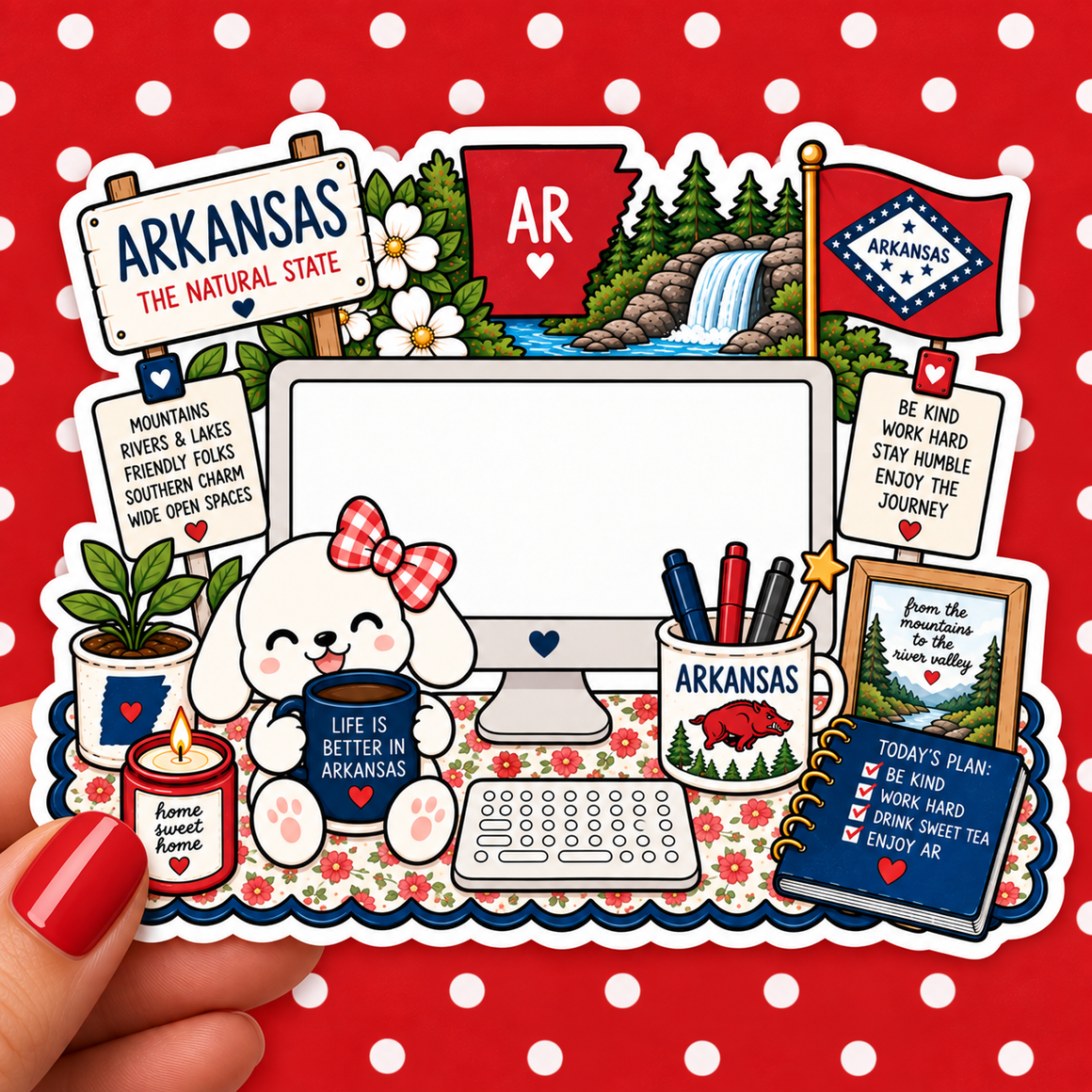 Arkansas State Vinyl Decal