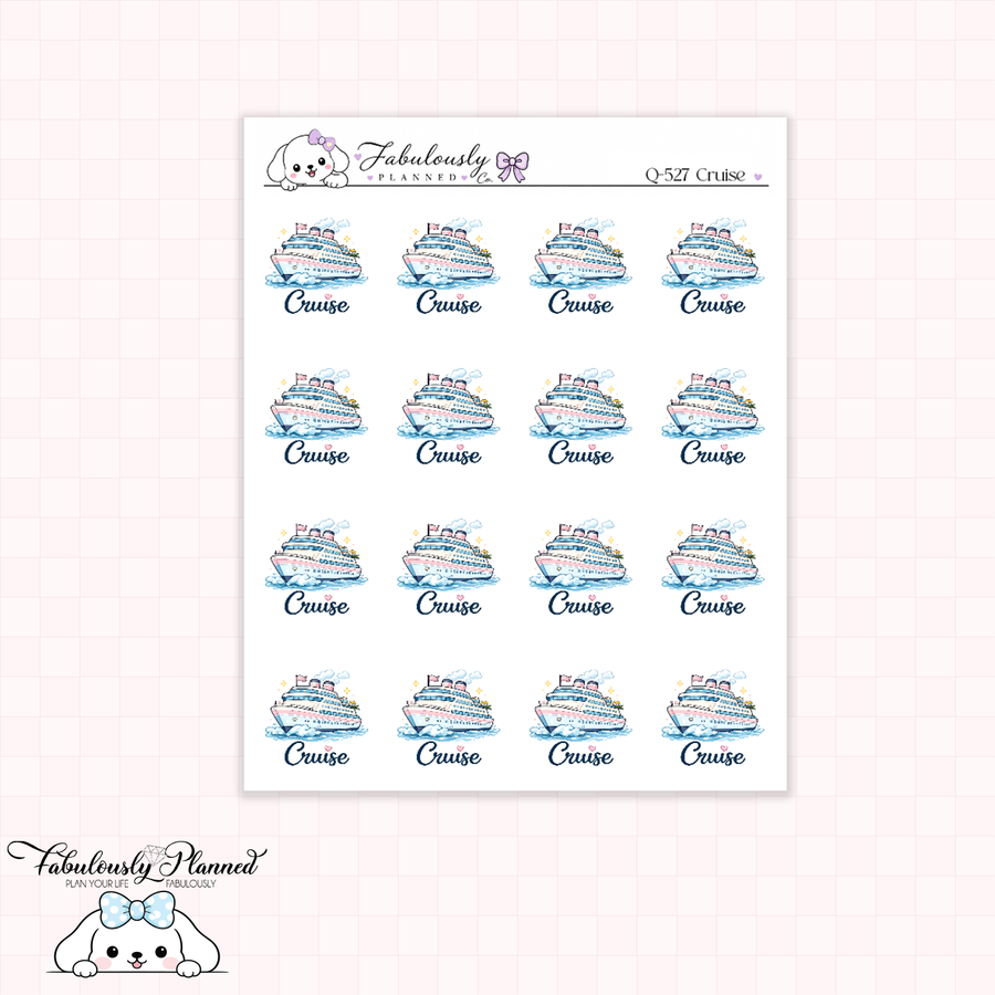 Cruise Planner Stickers