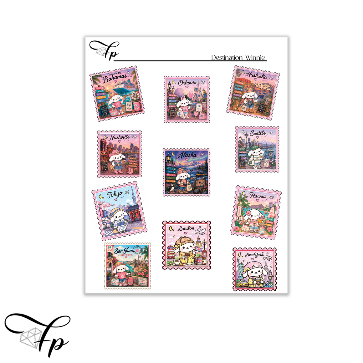 Destination Winnie Planner Stickers