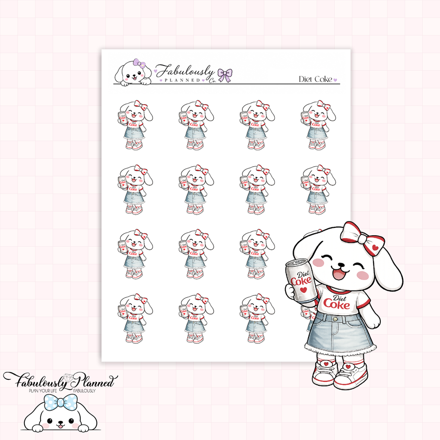 Diet Coke Winnie Stickers