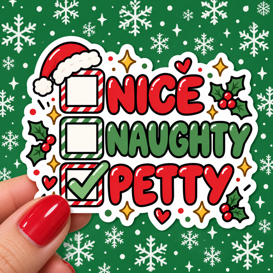 Nice Naughty Petty Vinyl Decal