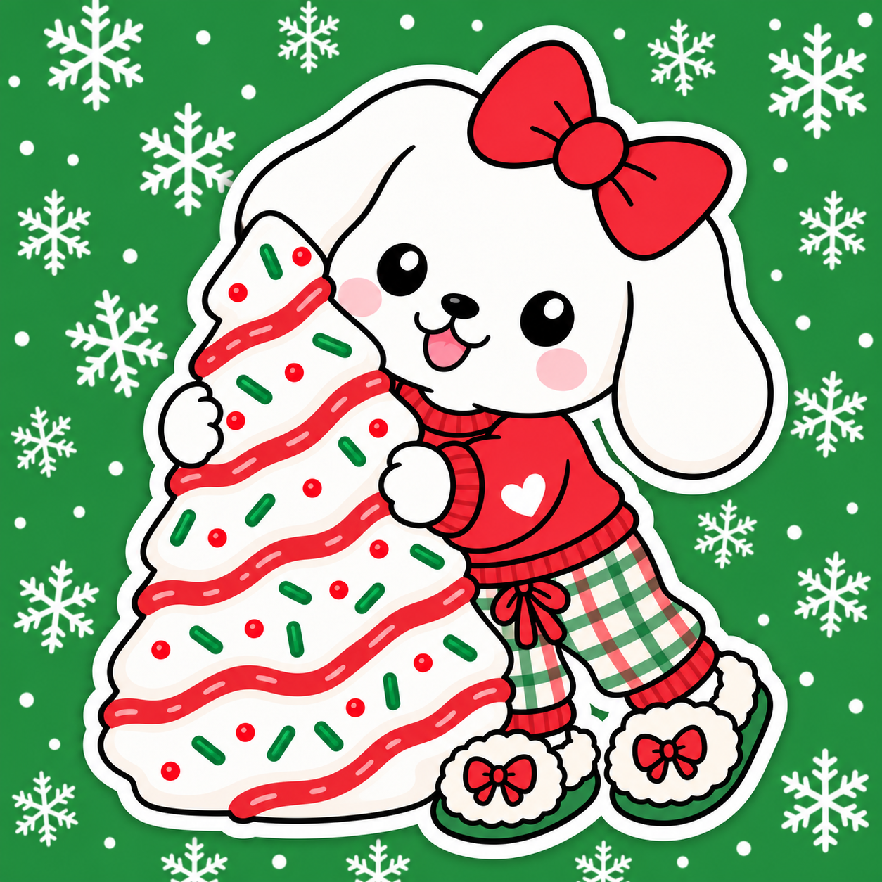 Winnie's Fav Christmas Snack Vinyl Decal