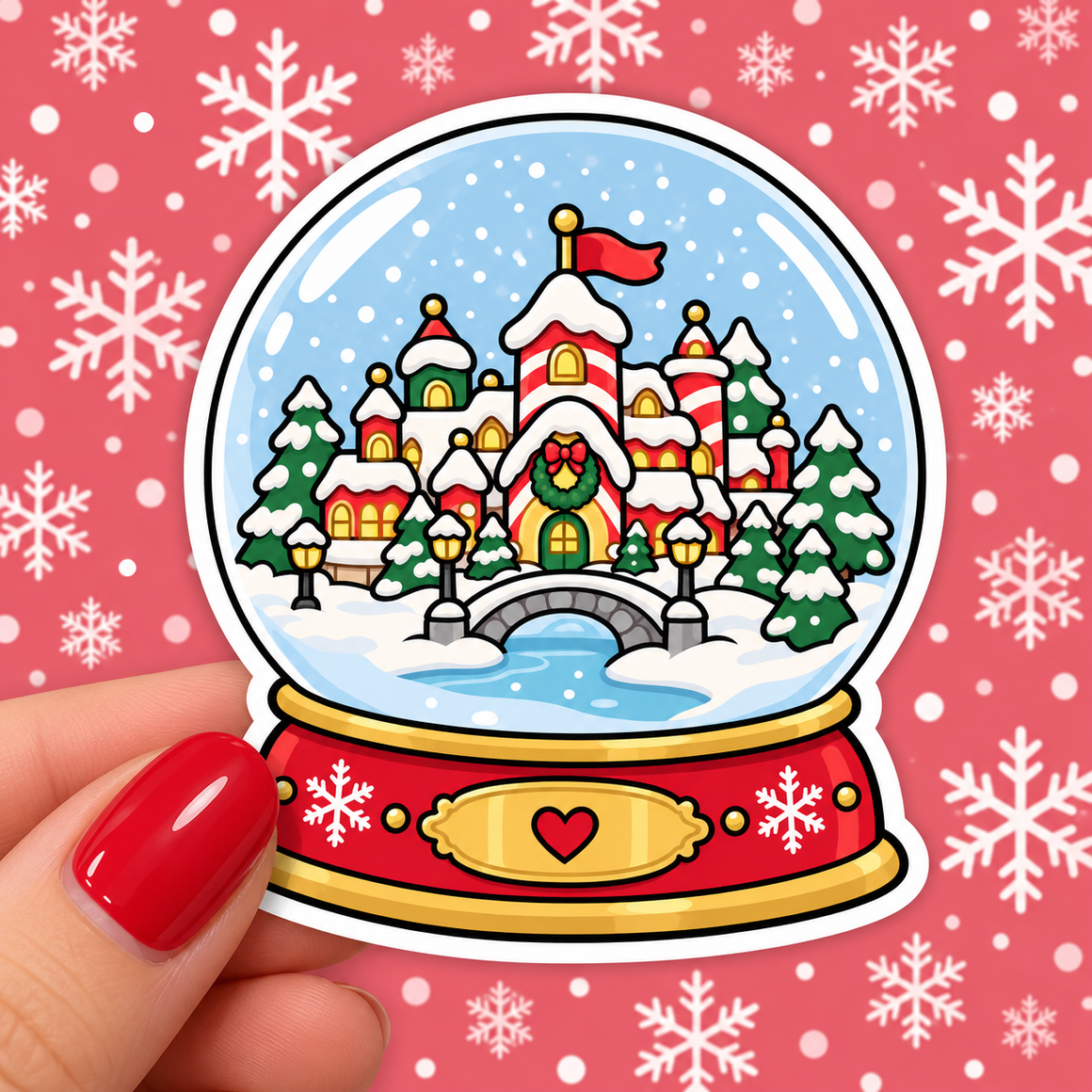Snow Globe Vinyl Decal