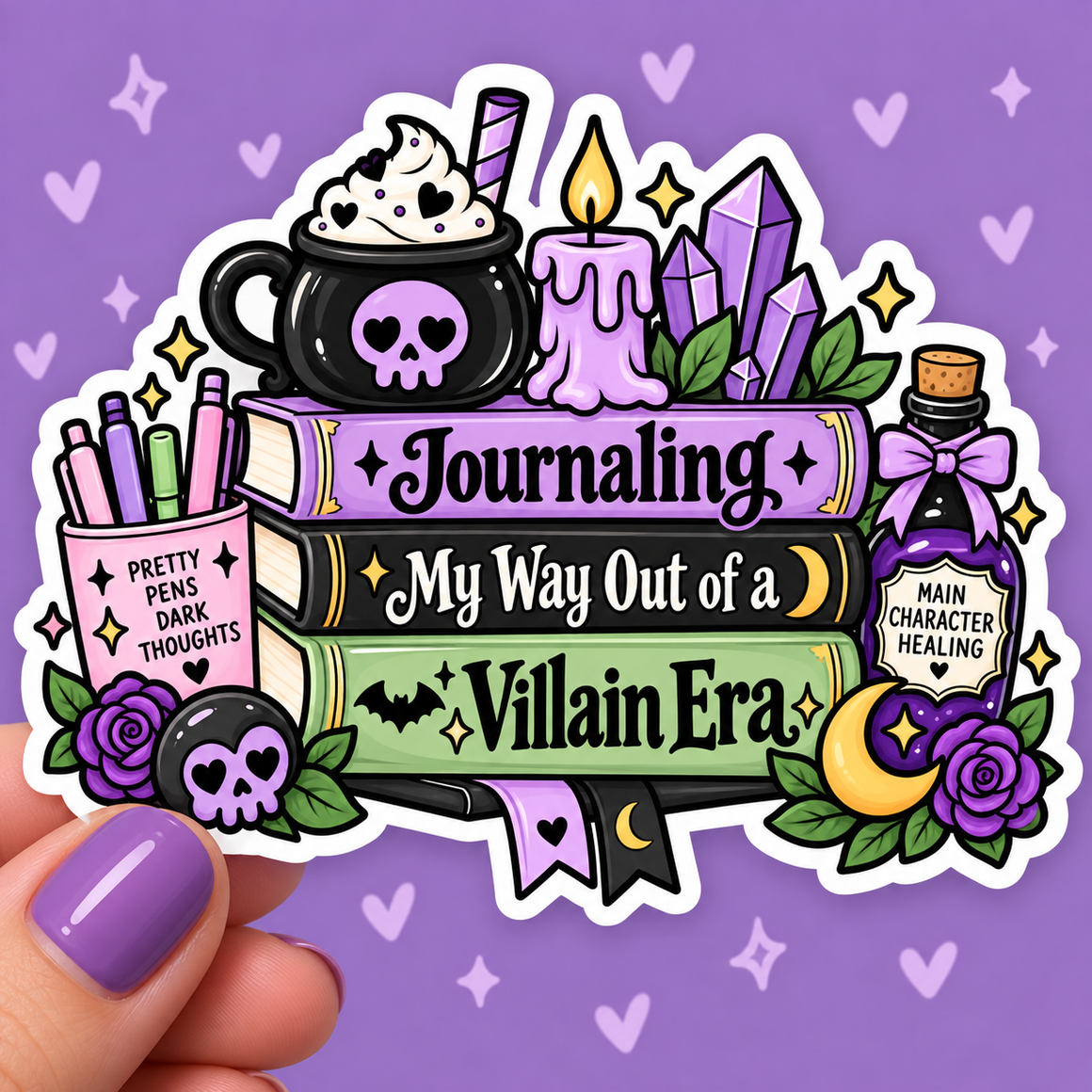Journaling Villain Vinyl Decal