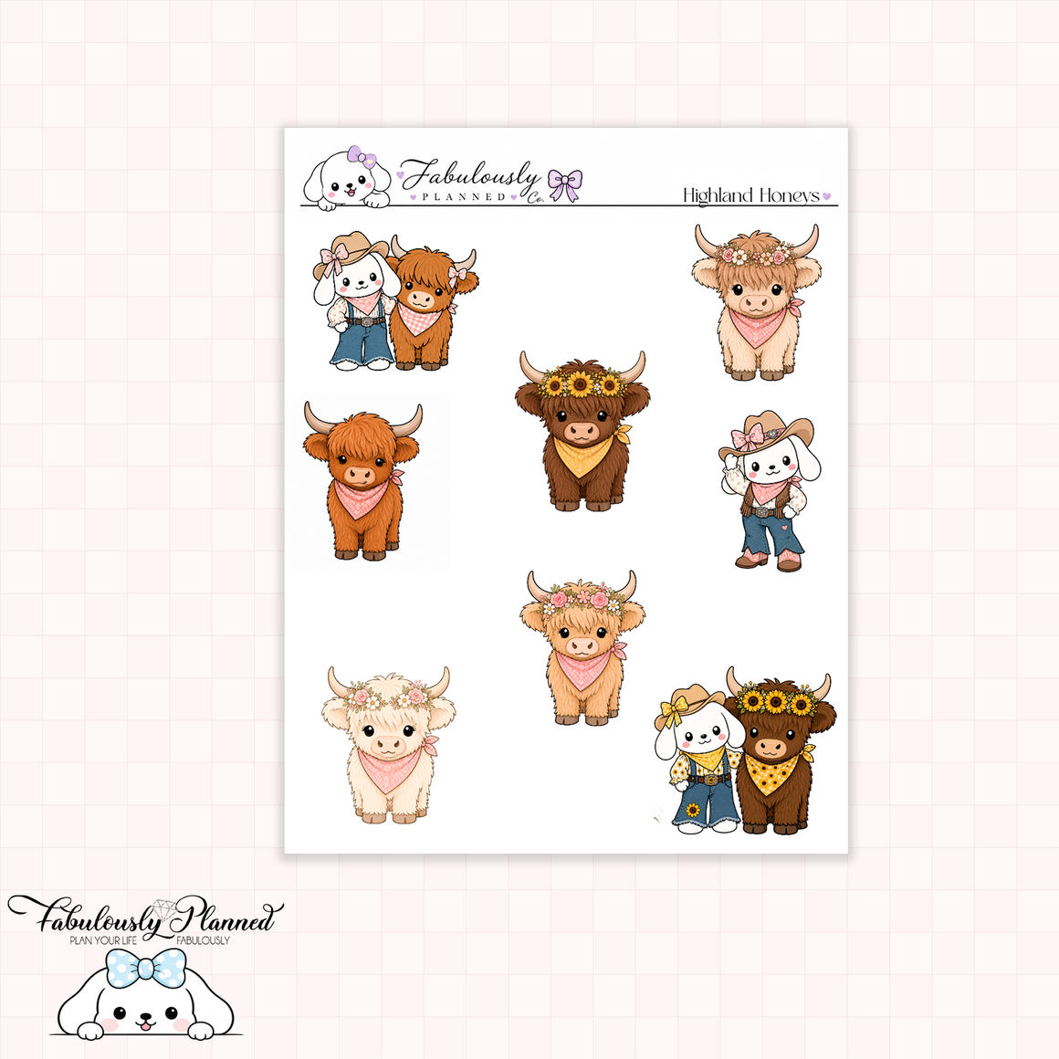 Highland Honeys Stickers