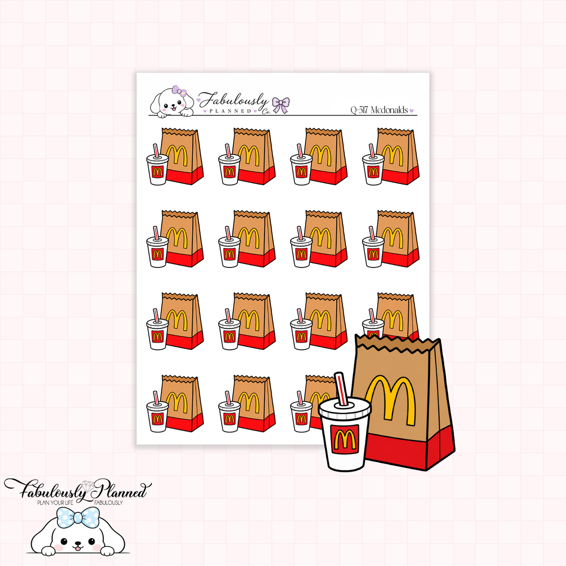 McDonalds Planner Stickers