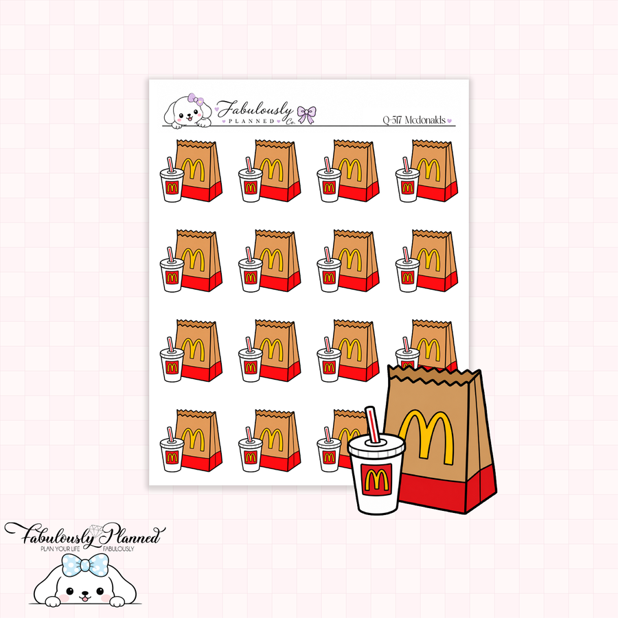 McDonalds Planner Stickers