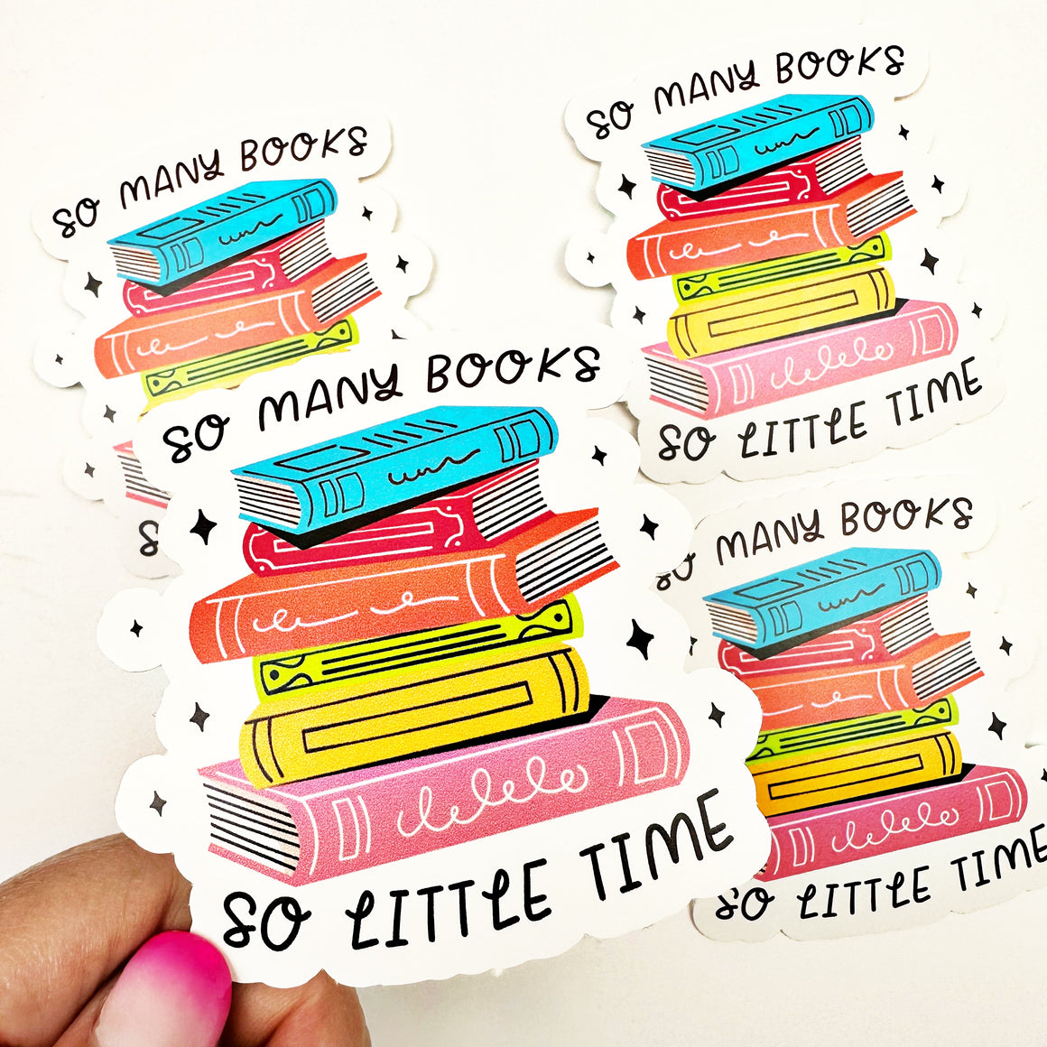 So Many Books So Little Time Vinyl Decal