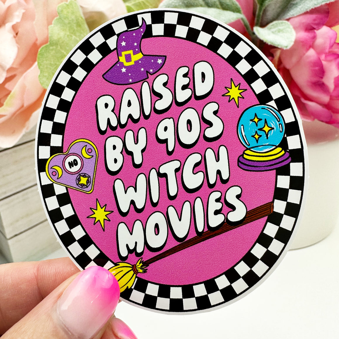 Raised By 90's Witch Movies Vinyl Decal