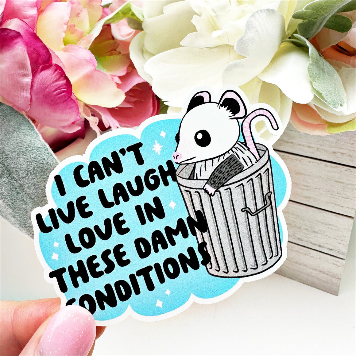 I Can't Live Laugh Love Vinyl Decal